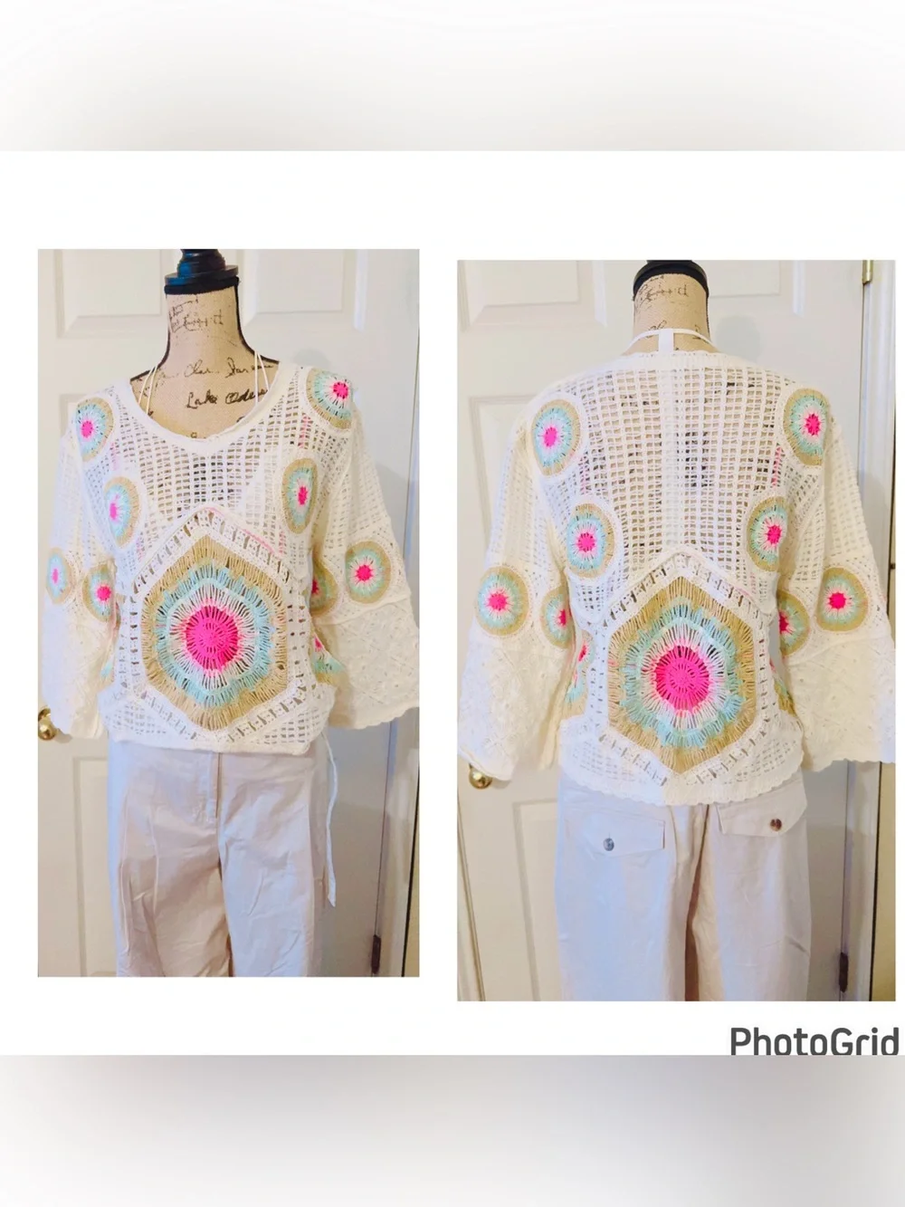 Zara Boho Crochet Top L NWOT